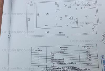 Apartament pretabil Spatiu comercial  PE COLT 3 cam confort 1 Decomandat - 10