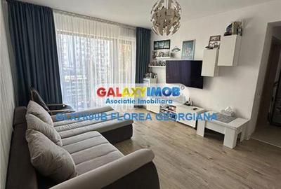 Apartament cu 2 camere semidecomandat, mobilat în Băneasa