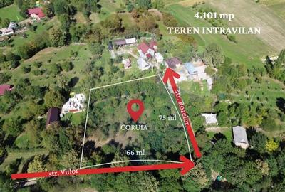 Teren Construcții intravilan de 4657 mp, în Coruia