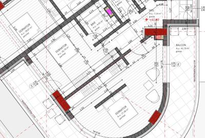 Apartament cu 4 camere semidecomandat în Florești