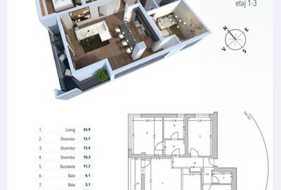Apartament 4 camere Baneasa - 5