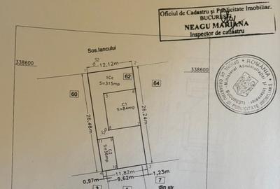 D+P+1+Pod(5m inaltime), teren 315 m,  garaj 35 mp.Sos Iancului stradal - 14