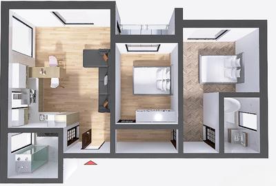 Apartament 3 camere,71 mp,Parter cu Gradina 120 mp, 117000eur neg - 2