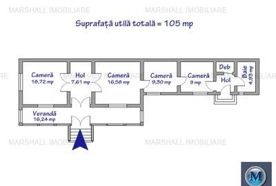 Casa cu 4 camere de vanzare, zona P-ta Mihai Viteazu, 105.00 mp #16674 - 6
