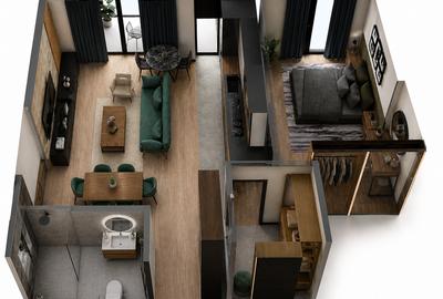 Apartament cu 2 camere decomandat în Tipografilor