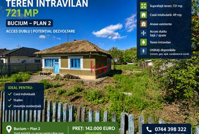 Teren intravilan 721 mp – Bucium Plan 2 | Acces dublu | Potențial dezvoltare - 4