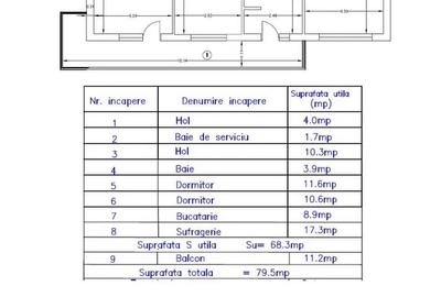 Republicii-z. p. M. Viteazul - 3cam, cf1A, dec,2/4 - 95000eu - 1