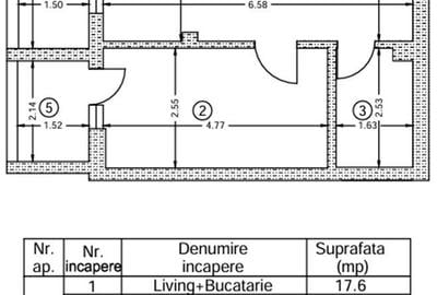 2cam tip studio/5-7min pietonal Auchan/metrou Berceni - 1
