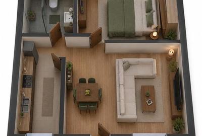Apartament cu 2 camere decomandat în Bucium