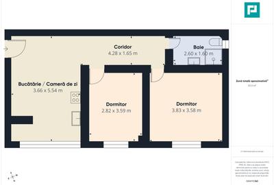 Apartament 3 camere – 56 mp – Parter – Beiuș - 11