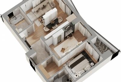 Apartament cu 3 camere decomandat în Dacia