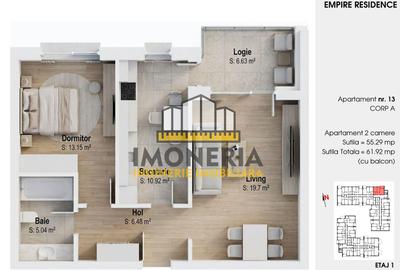 Empire Residence Tornadei 2 – Comision 0% – 2 camere spatioase, imobil premium - 20