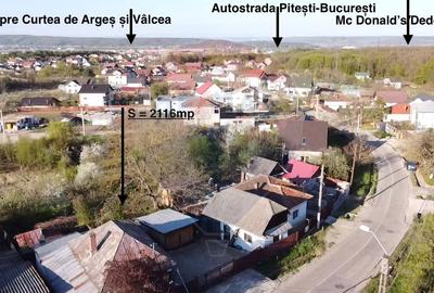 Teren intravilan 2116mp cu casa de Vanzare zona linistita Pitesti