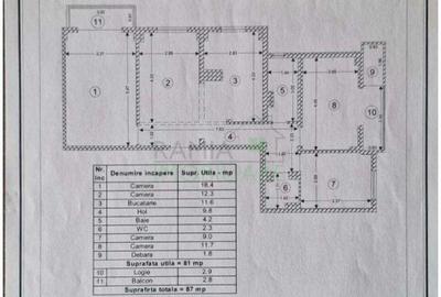 Apartament 4 Camere Decomandat  ,87 mp ,2 Parcări, boxa - 8