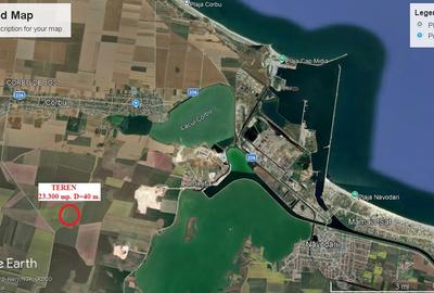 CORBU TEREN AGRICOL UN LOT DE 23.300 MP. D=40 M. IDEAL INVESTITIE PRET 19.900 EU - 1