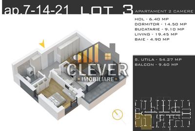 Apartament 2 camere 64 mp - Promo Parcare comision 0, Pallady - 1