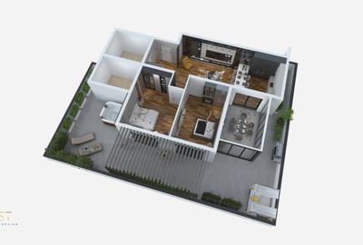 De vânzare apartament Penthouse nou, terase generos Micalaca Arad - 6