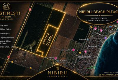 INVESTIȚIE PREMIUM COSTINESTI-Teren Strategic 8100mp in zona NIBIRU/BEACH PLS - 1