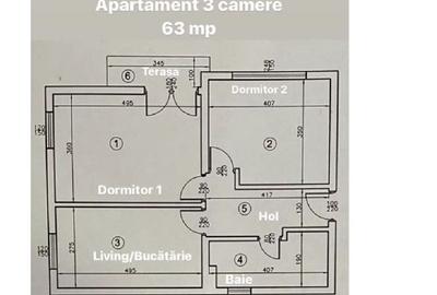 De vanzare apartament cu 3 camere studio Crangasi - 8