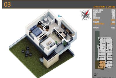 2 Camere/ Gradina 70mp/ Parcare Subterana - 4
