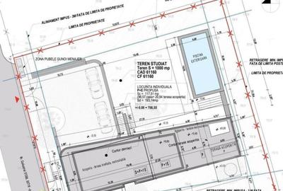 Teren 1000mp autorizat, casa D+P+1E 269mp, Proiect Piscina, Salicea - 5