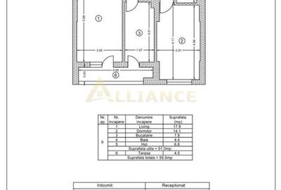 { Apartament 2 camere decomandat - Popesti Leordeni } - 9