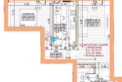 Apartament 2 camere decomandat | Moara de Vant – Brizo | 77.73 mp | - 8