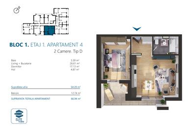 Apartament 2 camere | TORONTALULUI - METRO 2 - 2