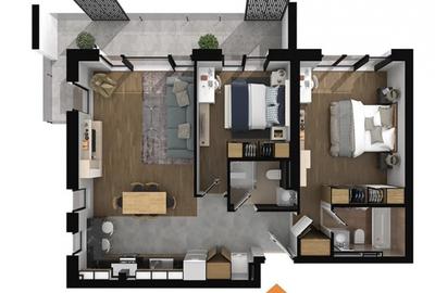 Apartament premium 3 camere de închiriat în Iancu Nicolae – 2 locuri parcare - 9