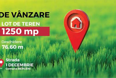 Teren Construcții intravilan de 1250 mp, în Berceni
