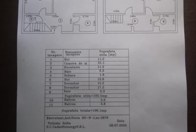 Duplex cu 3 CAMERE - str BABADAG - MOBILAT - 2
