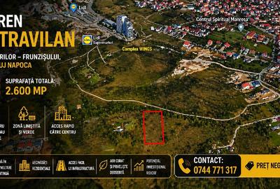 Zorilor - Frunzisului, Teren intravilan in suprafata de 2.600 mp, Cluj Napo - 1