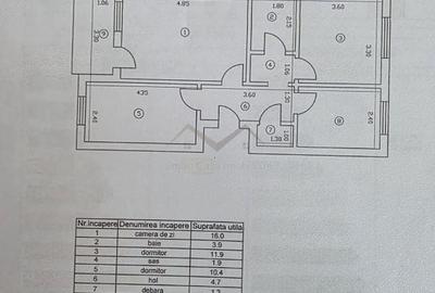 Apartament cu 3 camere decomandat în Tătărași