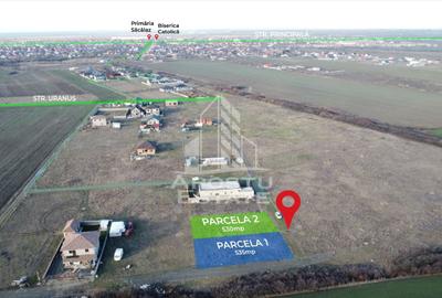 Teren 530  mp, de vanzare,  zona de case noi, zona PUZ Cosma, Sacalaz. - 3