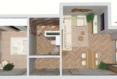 Apartament 2 camere cu terasa 54 mp de vanzare in Complexul Brubus - 1