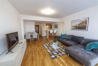 Apartament cu 2 camere semidecomandat, mobilat în Băneasa