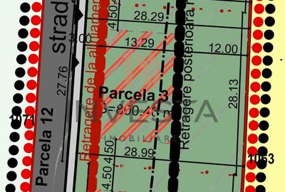 Teren Construcții intravilan de 800 mp, în Borhanci
