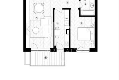 Ap. cu 2 camere, etaj intermediar, 53.8mp utili| zona Lacul lui Binder - 3