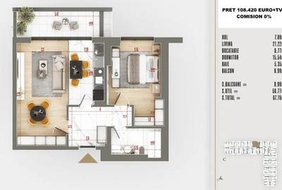 0% Comision | 2 camere Pallady | Proiect nou finalizat | Finisaje premium - 4