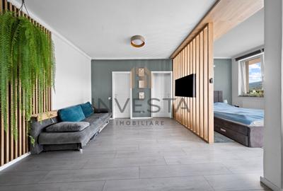 Apartament cu 2 camere semidecomandat, mobilat în Borhanci