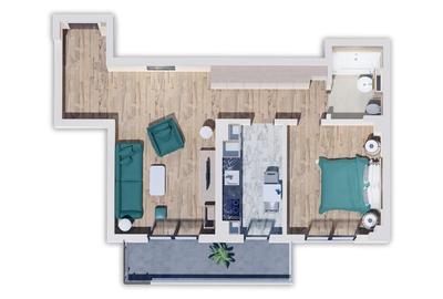 64C Ap 2 cam Magnolia Urban Residence Bucurestii Noi Straulesti terasa XXL mutar - 3