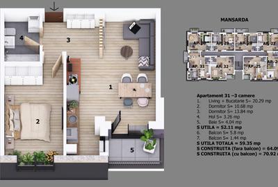 Apartament 2 camere Ion Creanga | Nichita Stanescu  | Preturi promotionale  | - 7