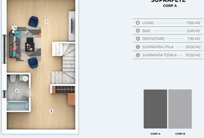 Complex de vile tip duplex si triplex  OTOPENI - PRETURI ATRACTIVE - 22