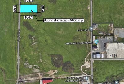 Teren pentru hale industriale Arad – 5.000 mp | PUZ aprobat | - 3