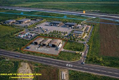Teren 4800 mp , industrial Letcani,  cu acces in E85 - 1