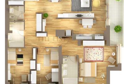 De Inchiriat Apartament spatios de 4 camere | Rond Zoo | Str Privighetorilor - 11