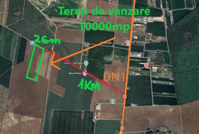 Teren agricol intravilan de 10000 mp, în Snagov