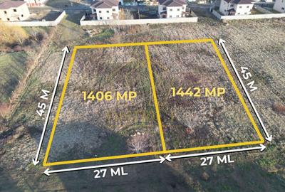 Teren Construcții intravilan de 1406 mp, în Moșnița Nouă