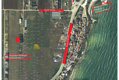 Teren intravilan 600mp Agigea RO-RO toate utilitățile vedere la mare - 1