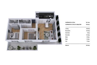 Dezvoltator, Tomis Plus, Palazu Mare, Elvila Apartamente 2,3 si 4 camere - 4